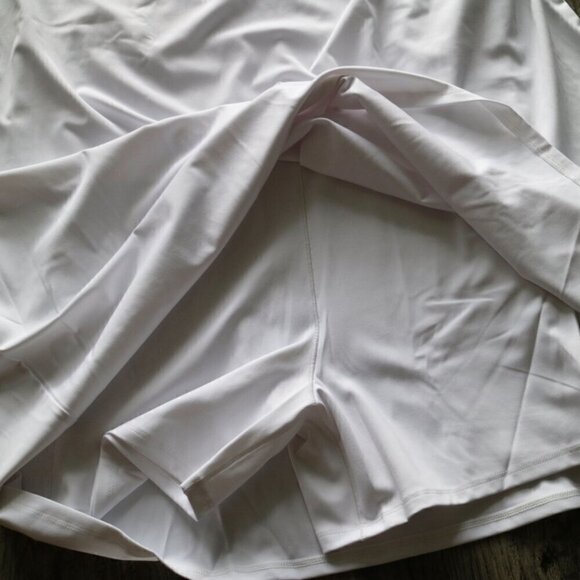 NWT MADEWELL Plus Flex White Fitness Mini Dress Size 2X With Shorts - Picture 4 of 9